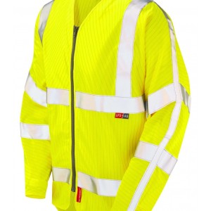 Leo Workwear Huish ISO 20471 Cl 3 Lfs/As Sleeved Zip (En 14116/En 1149)