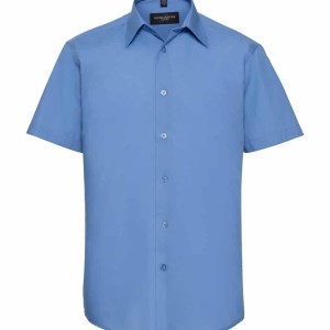 Russell Collection Short Sleeve Tailored Poplin Shirt