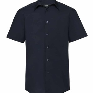 Russell Collection Short Sleeve Tailored Poplin Shirt