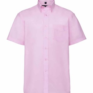 Russell Collection Short Sleeve Easy Care Oxford Shirt