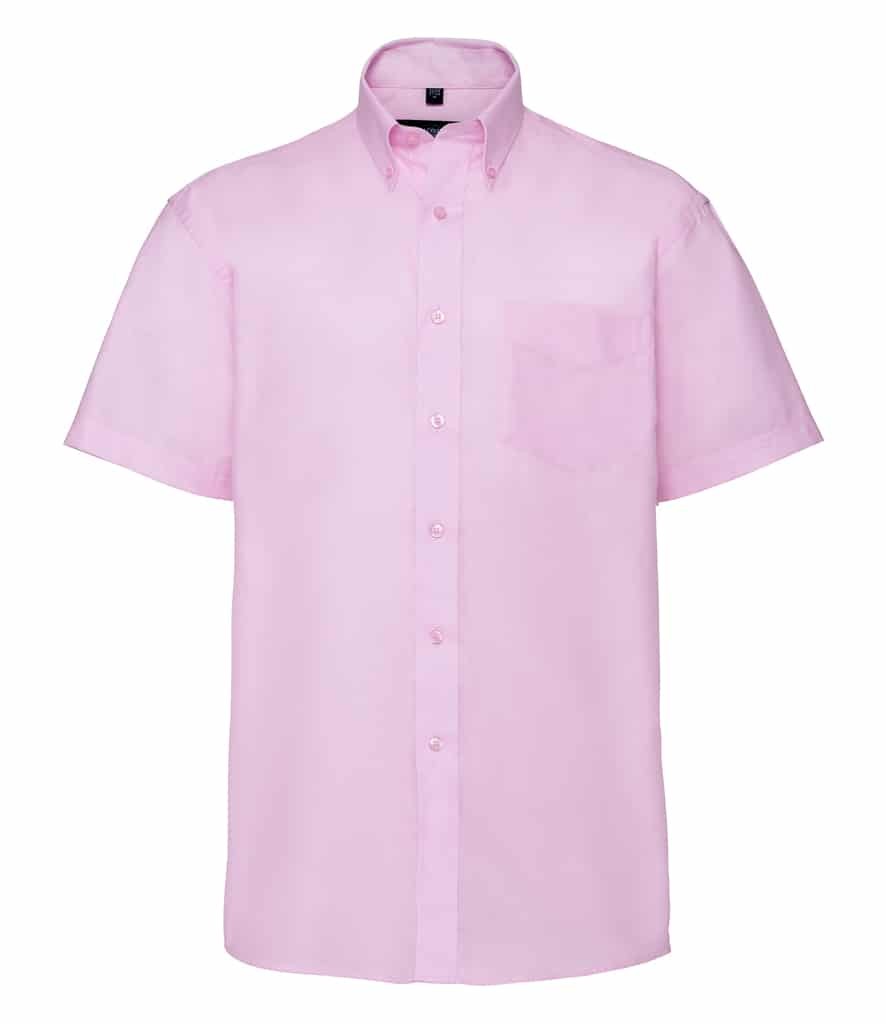 Russell Collection Short Sleeve Easy Care Oxford Shirt