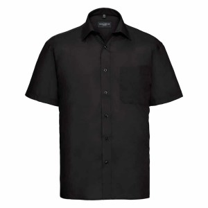 Russell Collection Short Sleeve Easy Care Poplin Shirt