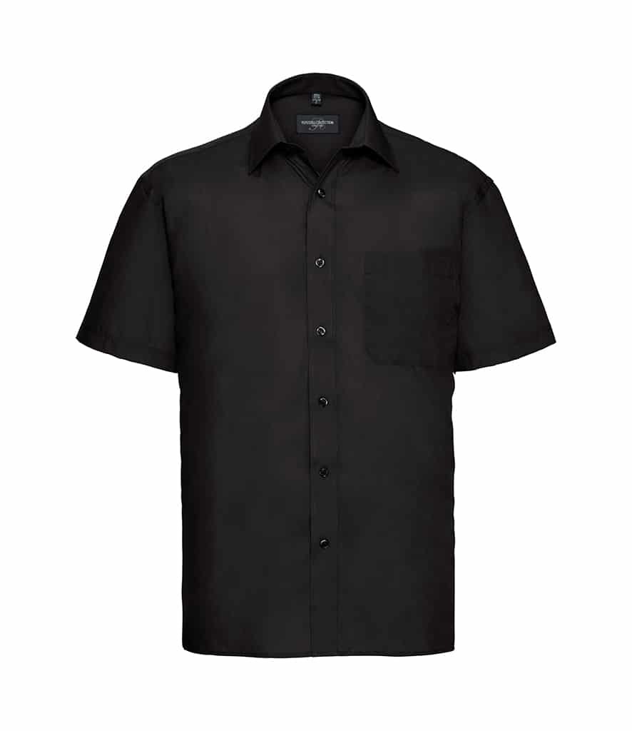 Russell Collection Short Sleeve Easy Care Poplin Shirt - Industrial ...
