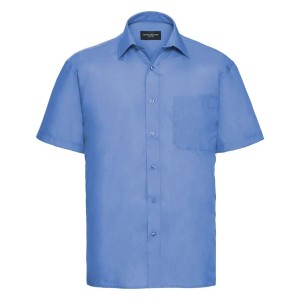 Russell Collection Short Sleeve Easy Care Poplin Shirt