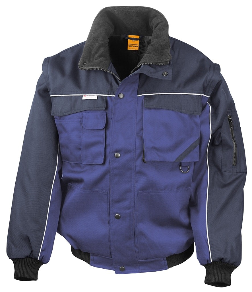 Result Work Guard Zip Sleeve Heavy Duty Jacket Industrial Workwear