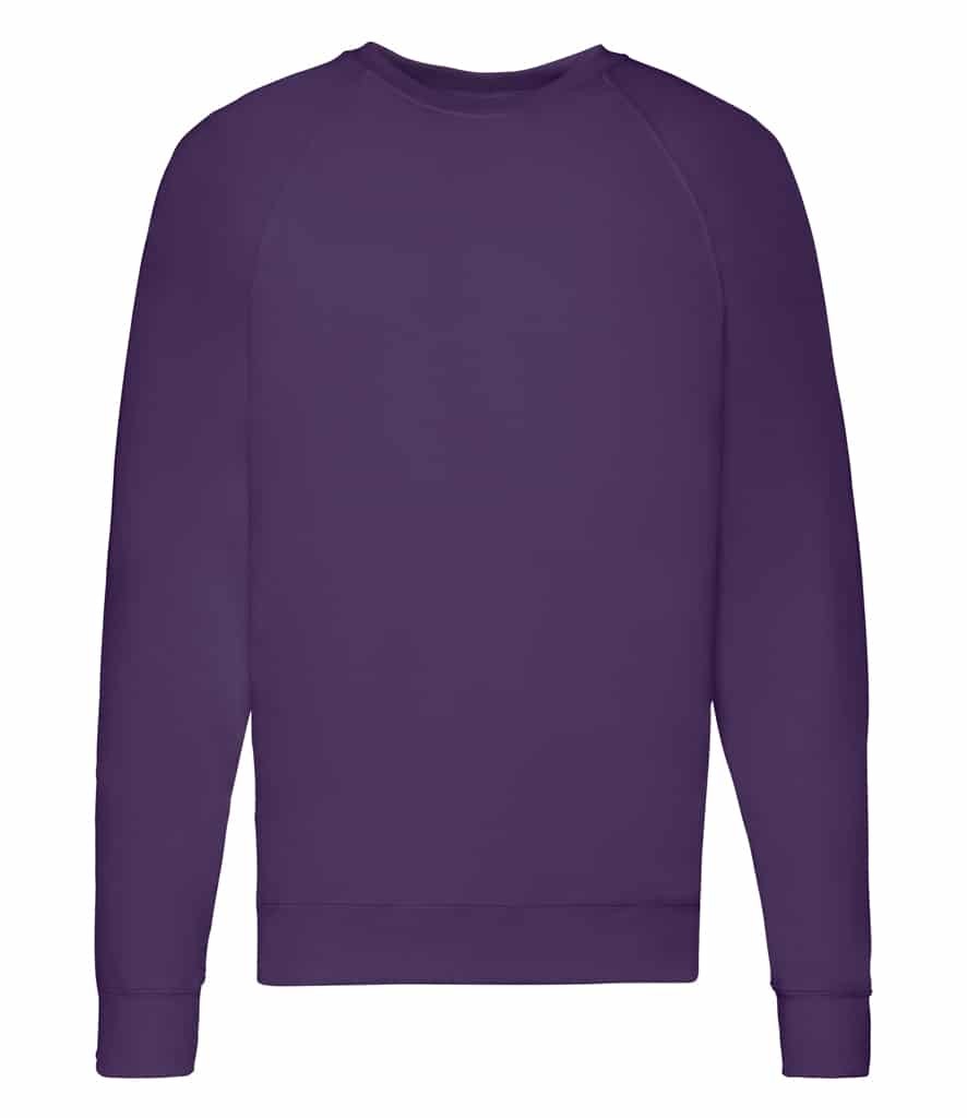 Fruit of the Loom Lightweight Raglan Sweatshirt