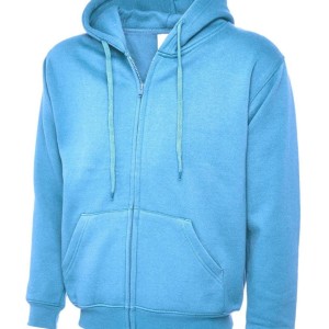 Uneek Adults Classic Full Zip Hooded Sweatshirt