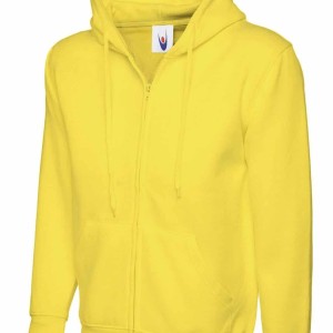 Uneek Adults Classic Full Zip Hooded Sweatshirt