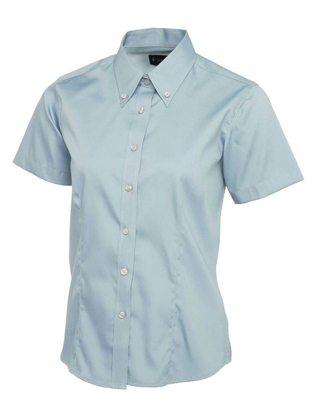 Uneek Ladies Pinpoint Oxford Half Sleeve Shirt - Industrial Workwear