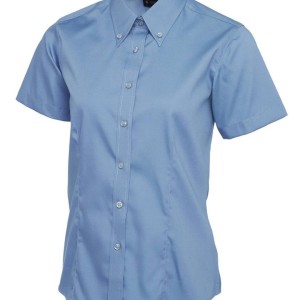 Uneek Ladies Pinpoint Oxford Half Sleeve Shirt