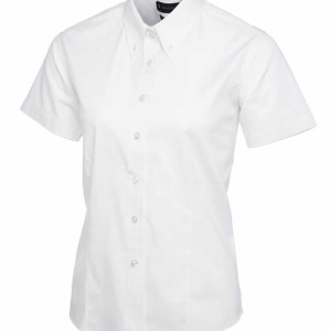 Uneek Ladies Pinpoint Oxford Half Sleeve Shirt