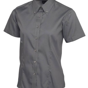 Uneek Ladies Pinpoint Oxford Half Sleeve Shirt