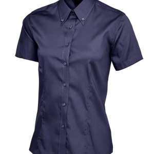 Uneek Ladies Pinpoint Oxford Half Sleeve Shirt