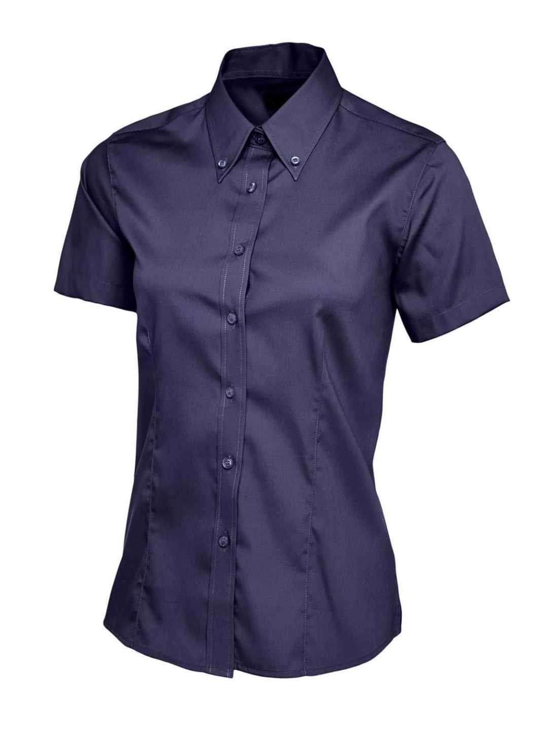 Uneek Ladies Pinpoint Oxford Half Sleeve Shirt