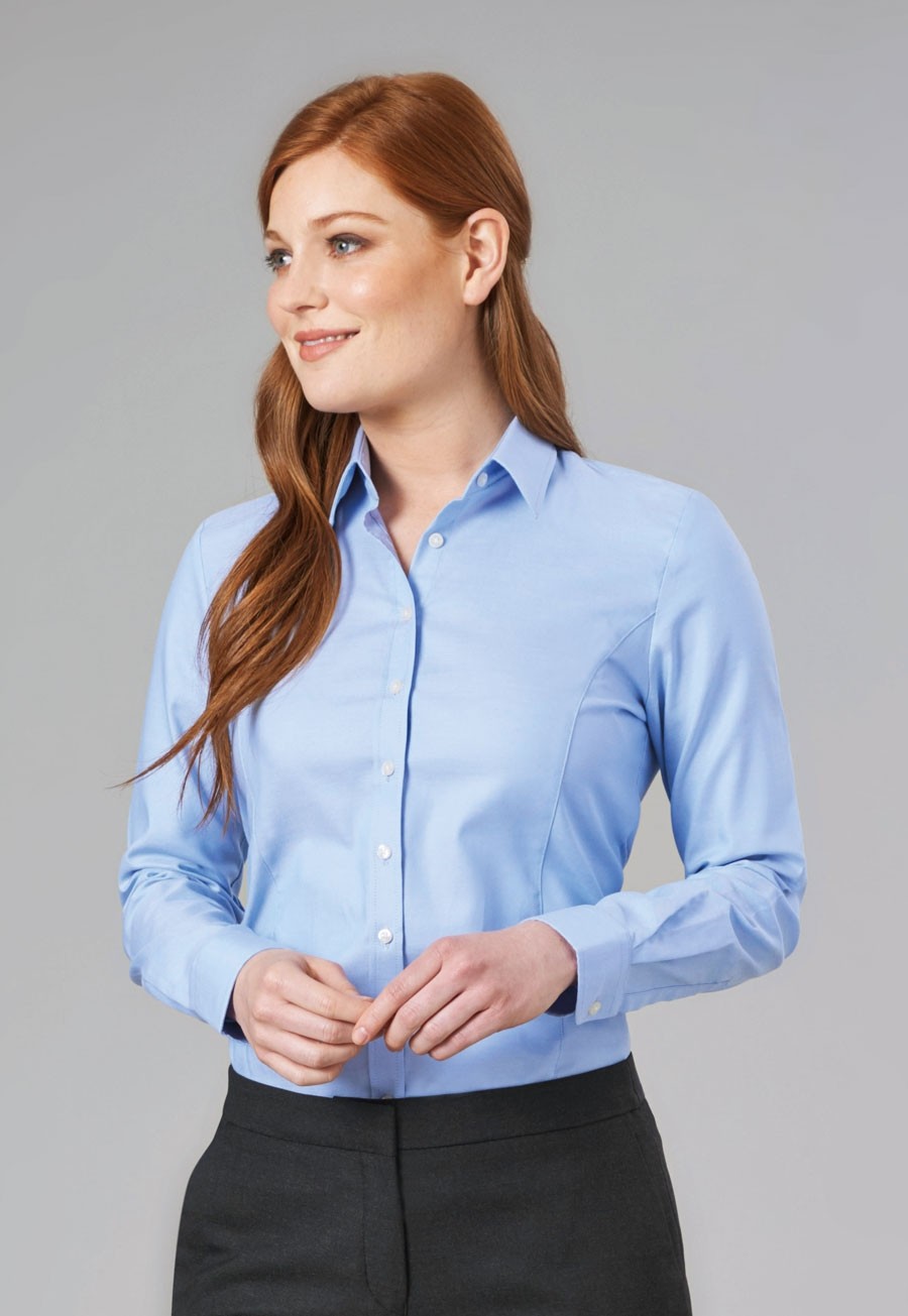 Sky blue formal 2024 shirt for ladies